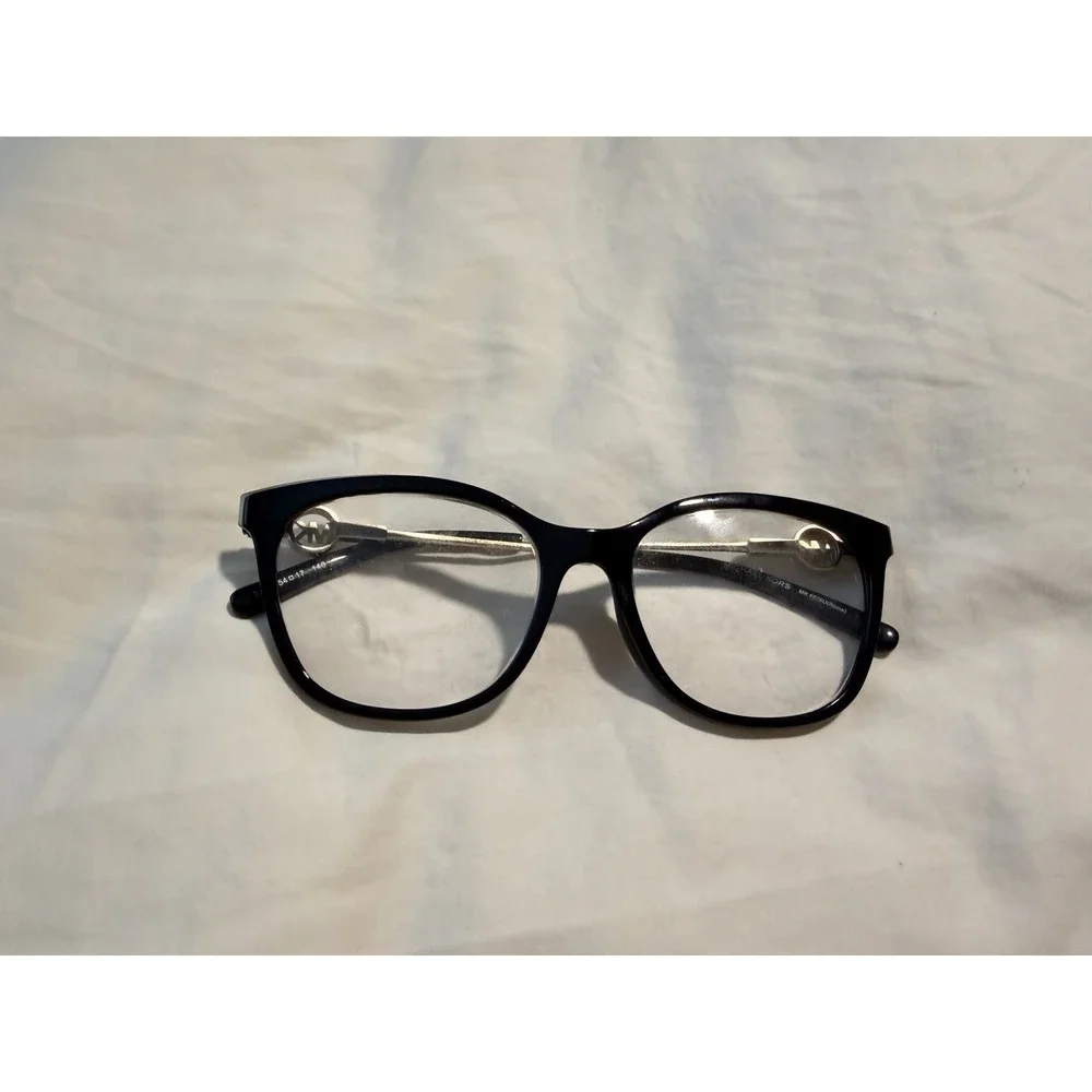 Michael Kors MK4076 Rome Eyeglass Frames Black Silver 54-17 140 Womens